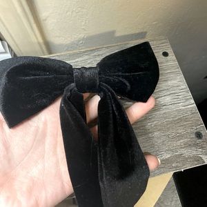 black velvet bow accessories